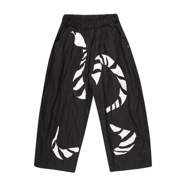 BLACK BALLOON TROUSERS WITH EMBROIDERY ma kids