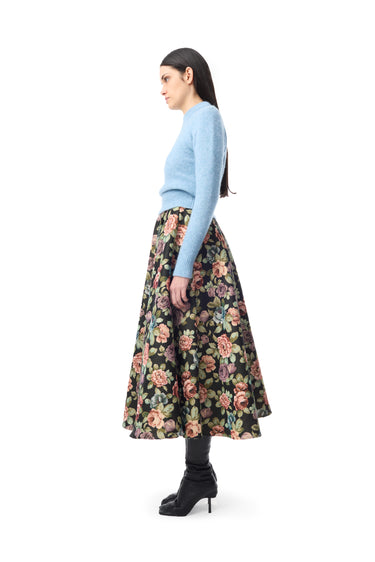 BLUE KNIT CREW NECK WITH EMBELLISHMENT marques almeida