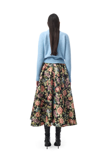 BLUE KNIT CREW NECK WITH EMBELLISHMENT marques almeida