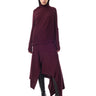 BURGUNDY MERINO DRAPED JUMPER marques almeida