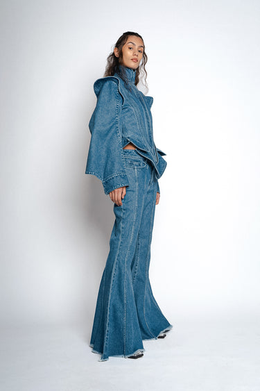 DENIM BAROQUE STYLE JACKET marques almeida