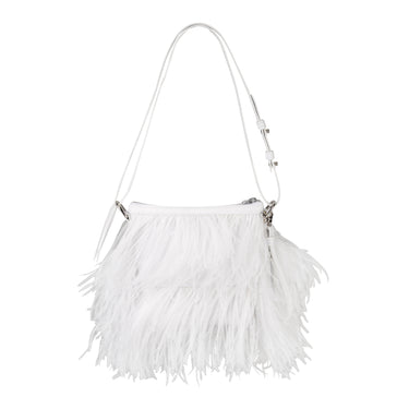 WHITE FEATHER BAG marques almeida